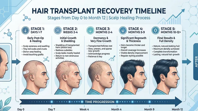 Hair Transplant Recovery Timeline: Day-by-Day Healing Process, What to Expect & Mistakes to Avoid (2026 Guide)