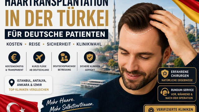 Haartransplantation in der Türkei für deutsche Patienten: Kosten, Reise, Sicherheit und Klinikwahl